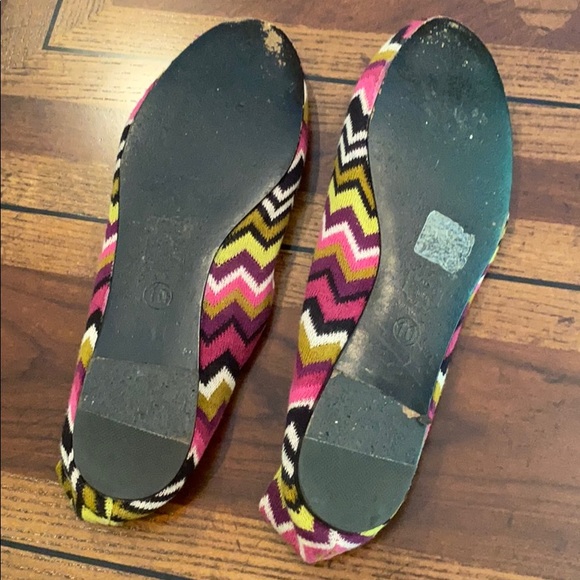 Missoni for Target Pink Green Chevron Flats - Picture 4 of 4